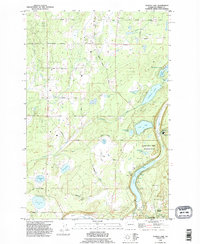 Download a high-resolution, GPS-compatible USGS topo map for Tanwax Lake, WA (1995 edition)