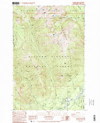 Download a high-resolution, GPS-compatible USGS topo map for Tatoosh Lakes, WA (1989 edition)