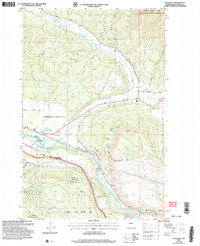 Download a high-resolution, GPS-compatible USGS topo map for Teanaway, WA (2006 edition)