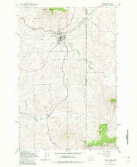 Download a high-resolution, GPS-compatible USGS topo map for Tekoa, WA (1983 edition)