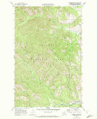 Download a high-resolution, GPS-compatible USGS topo map for Thompson Ridge, WA (1972 edition)