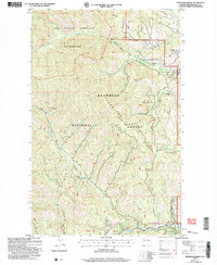 Download a high-resolution, GPS-compatible USGS topo map for Thompson Ridge, WA (2006 edition)