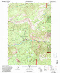 Download a high-resolution, GPS-compatible USGS topo map for Tieton Basin, WA (1996 edition)