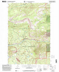Download a high-resolution, GPS-compatible USGS topo map for Tieton Basin, WA (2001 edition)