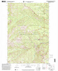 Download a high-resolution, GPS-compatible USGS topo map for Timberwolf Mountain, WA (2001 edition)