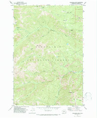 Download a high-resolution, GPS-compatible USGS topo map for Timberwolf Mtn, WA (1974 edition)