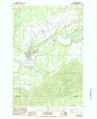 Download a high-resolution, GPS-compatible USGS topo map for Toledo, WA (1984 edition)