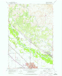Download a high-resolution, GPS-compatible USGS topo map for Toppenish, WA (1975 edition)