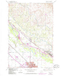 Download a high-resolution, GPS-compatible USGS topo map for Toppenish, WA (1985 edition)