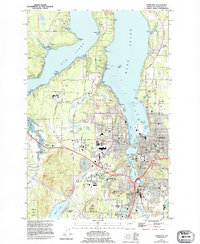 preview thumbnail of historical topo map of Tumwater, WA in 1959
