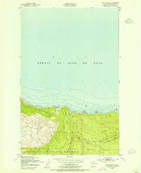 preview thumbnail of historical topo map of Clallam County, WA in 1950