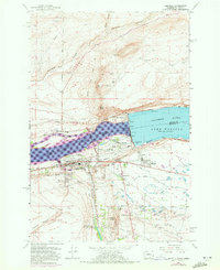 1962 Map of Umatilla, OR, 1972 Print