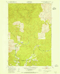 1949 Map of Wahkiakum County, WA, 1954 Print
