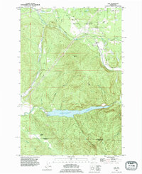 preview thumbnail of historical topo map of Thurston County, WA in 1990