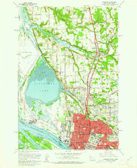 Download a high-resolution, GPS-compatible USGS topo map for Vancouver, WA (1962 edition)