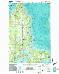 Download a high-resolution, GPS-compatible USGS topo map for Vashon, WA (2003 edition)