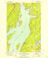 1953 Map of Vaughn, 1954 Print