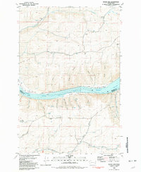 Download a high-resolution, GPS-compatible USGS topo map for Wades Bar, WA (1981 edition)