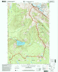 Download a high-resolution, GPS-compatible USGS topo map for Walupt Lake, WA (2003 edition)