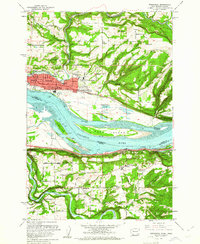 Download a high-resolution, GPS-compatible USGS topo map for Washougal, WA (1961 edition)
