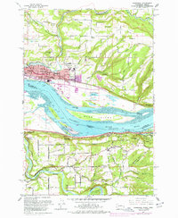 Download a high-resolution, GPS-compatible USGS topo map for Washougal, WA (1977 edition)