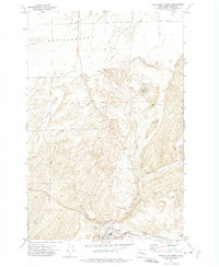 1972 Map of Washtucna, WA, 1974 Print