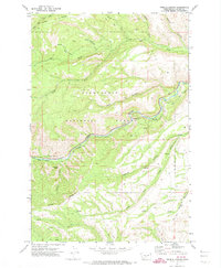 Download a high-resolution, GPS-compatible USGS topo map for Weddle Canyon, WA (1974 edition)