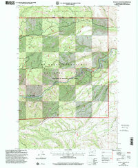 Download a high-resolution, GPS-compatible USGS topo map for Weddle Canyon, WA (2001 edition)