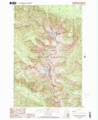 Download a high-resolution, GPS-compatible USGS topo map for Whitehorse Mtn, WA (1989 edition)