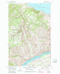 preview thumbnail of historical topo map of Chelan County, WA in 1968