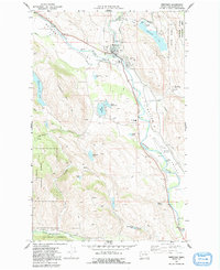 Download a high-resolution, GPS-compatible USGS topo map for Winthrop, WA (1991 edition)
