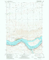 Download a high-resolution, GPS-compatible USGS topo map for Wishram, WA (1977 edition)