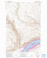 Download a high-resolution, GPS-compatible USGS topo map for Wood Gulch, WA (1991 edition)