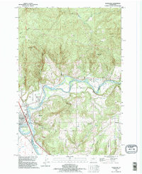 Download a high-resolution, GPS-compatible USGS topo map for Woodland, WA (1995 edition)