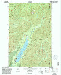 preview thumbnail of historical topo map of Grays Harbor County, WA in 1995