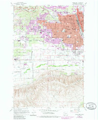Download a high-resolution, GPS-compatible USGS topo map for Yakima West, WA (1985 edition)