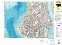 preview thumbnail of historical topo map of King County, WA in 1983