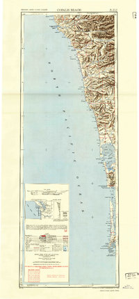 1943 Map of Copalis Beach