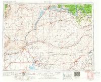 1953 Map of Ritzville, 1966 Print