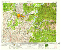 1958 Map of Coeur d'Alene, ID