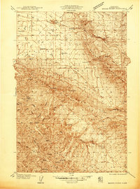 Download a high-resolution, GPS-compatible USGS topo map for Badger Pocket, WA (1938 edition)