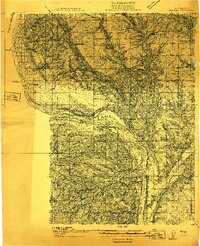 preview thumbnail of historical topo map of Douglas County, WA in 1912