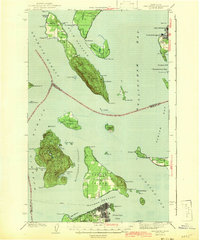 preview thumbnail of historical topo map of Anacortes, WA in 1943