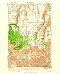 1944 Map of Anatone, 1959 Print