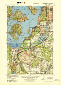 1940 Map of Anderson Island, WA