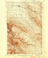 Download a high-resolution, GPS-compatible USGS topo map for Badger Pocket, WA (1943 edition)