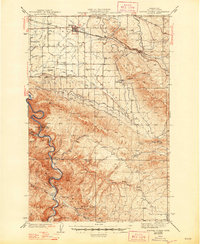 preview thumbnail of historical topo map of Kittitas County, WA in 1943