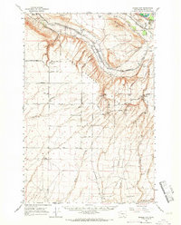 preview thumbnail of historical topo map of Kittitas County, WA in 1965