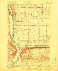 1912 Map of Beverly, 1919 Print