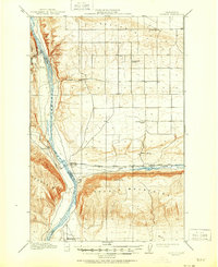 Download a high-resolution, GPS-compatible USGS topo map for Beverly, WA (1951 edition)